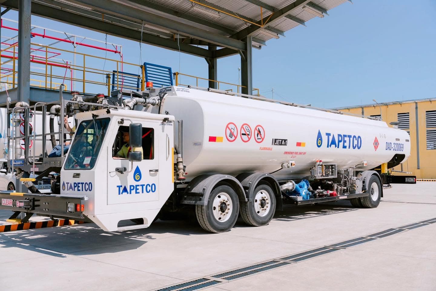 TAPETCO refueler truck at Da Nang